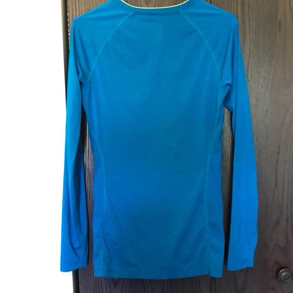 SOLD - Nike Pro teal/blue long sleeve shirt - Picture 2 of 7